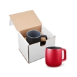 15oz Geo Square Handle Ceramic Mug In Mailer | https://www.bestnamebadges.com