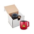 15oz Geo Square Handle Ceramic Mug In Mailer | https://www.bestnamebadges.com