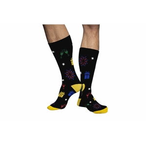New Years Men's Dress Sock - Made In Italy