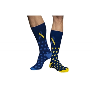 World Down Syndrome Day Mens Dress Sock - Made In Italy