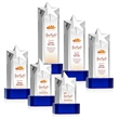 Berkeley VividPrint™ Award on Padova Base - Blue | https://www.bestnamebadges.com