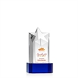 Berkeley VividPrint™ Award on Padova Base - Blue | https://www.bestnamebadges.com