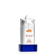 Berkeley VividPrint™ Award on Padova Base - Blue | https://www.bestnamebadges.com
