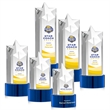 Berkeley VividPrint™ Award on Marvel Base - Blue | https://www.bestnamebadges.com