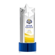 Berkeley VividPrint™ Award on Marvel Base - Blue | https://www.bestnamebadges.com