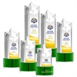 Berkeley VividPrint™ Award on Marvel Base - Green | https://www.bestnamebadges.com