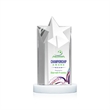Berkeley VividPrint™ Award on Condor Base - White | https://www.bestnamebadges.com
