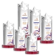 Berkeley VividPrint™ Award on Condor Base - Red | https://www.bestnamebadges.com