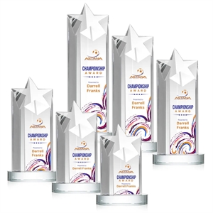 Berkeley VividPrint™ Award on Condor Base - Clear | https://www.bestnamebadges.com