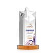 Berkeley VividPrint™ Award on Condor Base - Amber | https://www.bestnamebadges.com