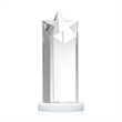 Berkeley Star on Condor Base - White | https://www.bestnamebadges.com