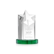 Berkeley Star on Condor Base - Green | https://www.bestnamebadges.com