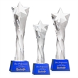 Arlington Star Award on Robson Base - Blue | https://www.bestnamebadges.com