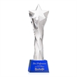 Arlington Star Award on Robson Base - Blue | https://www.bestnamebadges.com