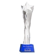 Arlington Star Award on Robson Base - Blue | https://www.bestnamebadges.com