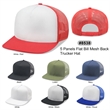 5 Panels Flat Bill Mesh Back Trucker Cap | https://www.bestnamebadges.com
