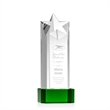 Berkeley Star on Padova Base - Green | https://www.bestnamebadges.com