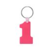 Number One-Shaped Silicone Keychain | https://www.bestnamebadges.com