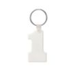 Number One-Shaped Silicone Keychain | https://www.bestnamebadges.com