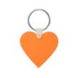 Custom Heart Shaped Silicone Key Tag | https://www.bestnamebadges.com