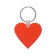 Custom Heart Shaped Silicone Key Tag | https://www.bestnamebadges.com