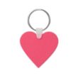 Custom Heart Shaped Silicone Key Tag | https://www.bestnamebadges.com