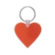 Custom Heart Shaped Silicone Key Tag | https://www.bestnamebadges.com