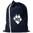 100% Cotton Sheeting Shoe Drawstring Bag | https://www.bestnamebadges.com