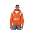 USA-Made Pre-Shrunk Class 2 Safety Full Zip Hoodie | https://www.bestnamebadges.com