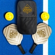 Wood Pickleball Set | https://www.bestnamebadges.com