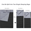 Queen Size Two Person Sleeping Bag for All Season Camping | https://www.bestnamebadges.com