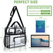 Multipurpose Large Capacity Stadium Approved Clear Tote Bag | https://www.bestnamebadges.com