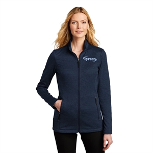 Port Authority® Women's Collective Striated Fleece Jacket | https://www.bestnamebadges.com
