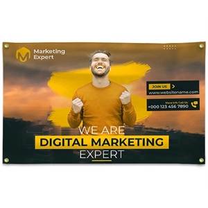 Digitally Printed 9 mil Poly 2 Sided Banner 5' x 8' | https://www.bestnamebadges.com