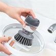 Kitchen Water Sprayed Cleaning Scrub Brush | https://www.bestnamebadges.com