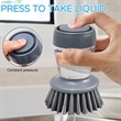Kitchen Water Sprayed Cleaning Scrub Brush | https://www.bestnamebadges.com