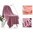 Coral Velvet Pure Color Soft Customed Beach And Bath Towel | https://www.bestnamebadges.com