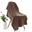 Coral Velvet Pure Color Soft Customed Beach And Bath Towel | https://www.bestnamebadges.com