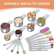 Stainless Steel Kitchen Measuring Cups And Spoons Set | https://www.bestnamebadges.com