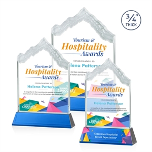 McKinley VividPrint™ Award on Newhaven - Blue | https://www.bestnamebadges.com