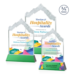 McKinley VividPrint™ Award on Newhaven - Green | https://www.bestnamebadges.com