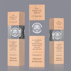Araceli Tower 3D Award - Beechwood | https://www.bestnamebadges.com