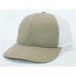 True American Made 6-Panel White Mesh Trucker Cap | https://www.bestnamebadges.com