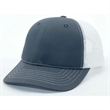 True American Made 6-Panel White Mesh Trucker Cap | https://www.bestnamebadges.com