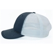 True American Made 6-Panel White Mesh Trucker Cap | https://www.bestnamebadges.com