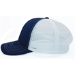 True American Made 6-Panel White Mesh Trucker Cap | https://www.bestnamebadges.com