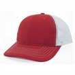 True American Made 6-Panel White Mesh Trucker Cap | https://www.bestnamebadges.com