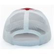True American Made 6-Panel White Mesh Trucker Cap | https://www.bestnamebadges.com