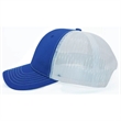 True American Made 6-Panel White Mesh Trucker Cap | https://www.bestnamebadges.com