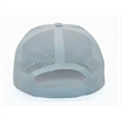 True American Made 6-Panel White Mesh Trucker Cap | https://www.bestnamebadges.com